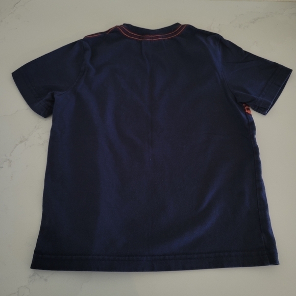 Hanna Andersson 100% Cotton Elephant Safari Tee T-Shirt Navy Blue Orange Size 5 - Picture 5 of 5